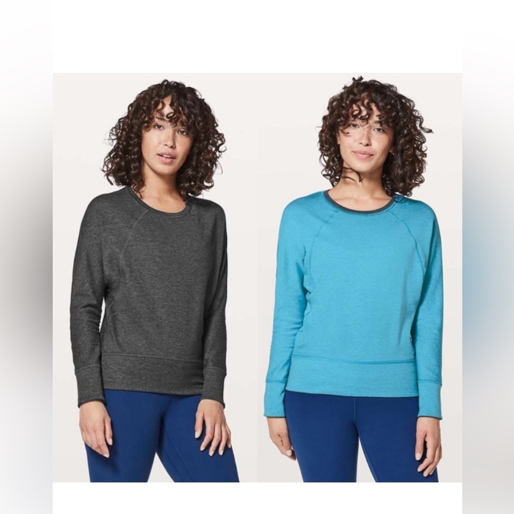 Lululemon Time Out Crew Reversible Crewneck Pullover M ?
